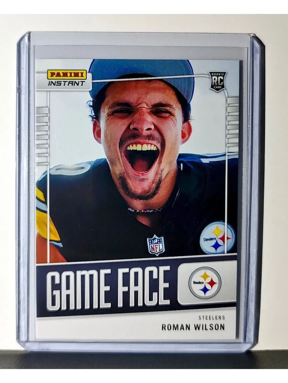 Roman Wilson 2024 Panini Game Face #25 NFL Rookie Card Pittsburgh Steelers 1/331